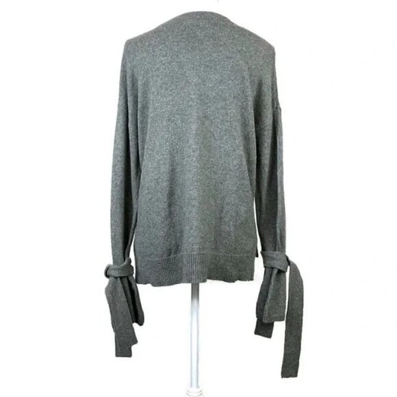 Madewell Gray Tie Cuff Sleeve Sweater Size XXS - Picture 3 of 5
